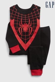 Pijamale din bumbac organic Gap Marvel Spiderman (R84083) | 128 LEI