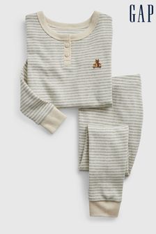 Gap Grey Stripes Organic Cotton Pyjamas (R84143) | €19.50