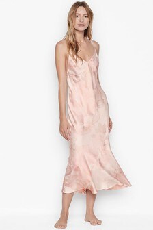Victoria's Secret Satin Asymmetrical Slip Dress