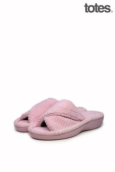 Totes Pink Popcorn Turnover Open Toe Slippers (R87843) | 30 €