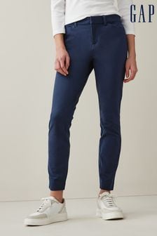 Темно-синий - Укороченные укороченные брюки скинни Gap (R89622) | €46