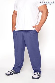 כחול כהה - מכנסיים לפנאי בייסיק של Badrhino במידת גדול וגבוה (R90451) | ‏54 ₪