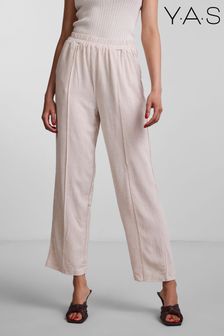 Y.A.S Cream Linen Mix Trouser (R90508) | $121