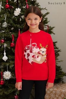 Sweter świąteczny Society 8 (R91060) | 62 zł