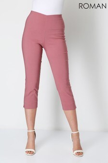 Roman Dusky Pink Cropped Stretch Trouser (R91551) | €27