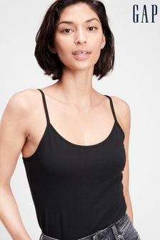 Črna - Gap Fitted Scoop Neck Camisole (R91631) | €9