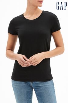 Gap Black Favourite Short Sleeve Crew Neck T-Shirt (R91632) | LEI 60