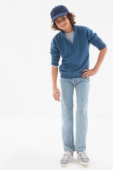 Gap Light Wash Blue Classic Straight Jeans (5-15yrs) (R92253) | Kč1,190