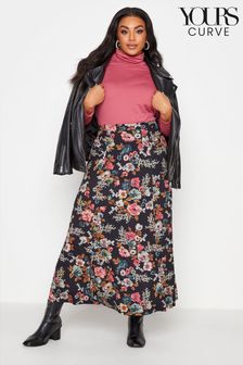 Yours Floral Print Skirt