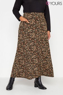 Yours Ditsy Floral Print Skirt