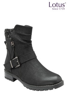 Lotus Footwear Black Casual Boot (R93797) | $99