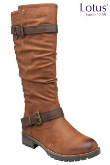 Lotus Footwear Brown Casual Leg Boot (R93813) | $107