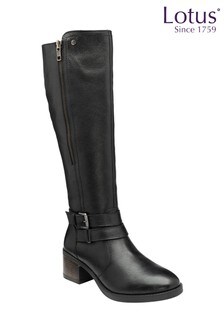 Lotus Footwear Black Casual Leg Boot (R93814) | $163
