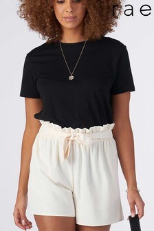 Rae Cream Amy Belted Pull On Short (R96552) | €6.50