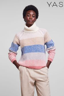 Y.A.S Pink Premium Roll Neck Knitted Jumper (R96661) | 87 €