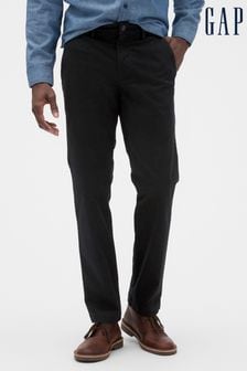 Črna - Chino hlače ravnega kroja Gap Essential (R96981) | €46