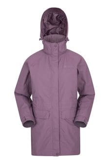 Mountain Warehouse Light Purple Glacial Extreme Long Waterproof Jacket (R97940) | 277 zł