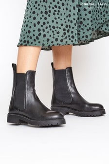 Long Tall Sally Leather Chelsea Boots