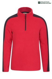 Mountain Warehouse Red Relic Mens Recycled Fleece Top (R98610) | 51 €