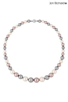 Jon Richard Tonal Pink/ Grey Pearl Multi Tonal Magnetic Necklace (R98994) | €29