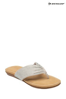 Dunlop Silver Ladies' Toe Post Sandals (R99573) | 40 €
