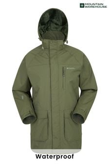Mountain Warehouse Green Glacier II Extreme Mens Waterproof Long Jacket (R99587) | €132