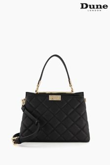 Dune London Black Dates Large Quilted Top Handle Bag (T00224) | 108 €