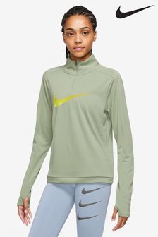 Nike Green Dri-FIT Swoosh Half Zip Running Top (T00284) | 61 €