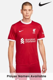 En blanco - Camiseta de fútbol de la primera equipación del Liverpool Fc 23/24 Stadium de Nike (T00296) | 113 €