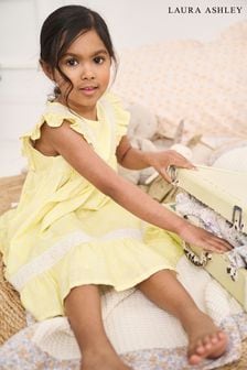Laura Ashley Yellow Printed Tiered Dress (T00763) | €12.50 - €13