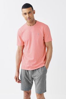 Pink/Grey Jersey Short Pyjama Set (T01410) | SGD 28