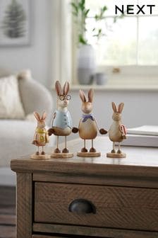 Brown Rosie Rabbit Holding Hands Family Ornament (T01562) | €11 - €15.50