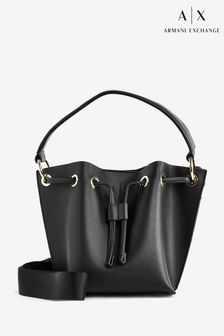 Armani Exchange Black Bucket Bag (T01674) | CA$340