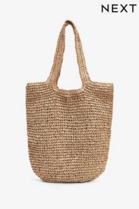 Natural Paper Straw Shoulder Bag (T01837) | €26