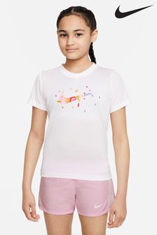 Nike White Dri-FIT Swoosh T-Shirt (T02097) | €35