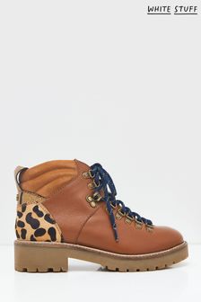 White Stuff Etta Chunky Lace Up Hiker Boots (T02248) | 48 €