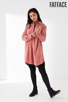 FatFace Pink Harper Cord Shirt Dress (T02513) | €37