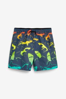 Blue Ombre Shark Swim Shorts (3mths-16yrs) (T02700) | €10 - €17.50