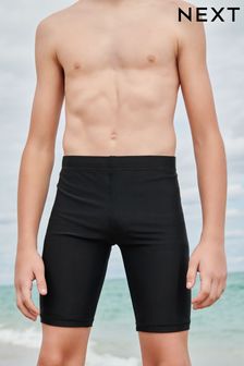 Черный - Эластичные пляжные шорты (3-16 лет) (T02836) | 5 360 тг - 9 380 тг