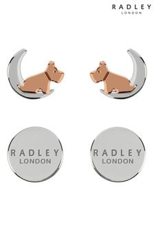 Radley Ladies 18ct Rose Gold And Silver-Plated 'Moon And Stars' Earrings (T02857) | €35