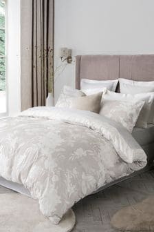 Natural 100% Cotton Country Floral Trail Duvet Cover and Pillowcase Set (T02862) | 15.50 BD - 27 BD