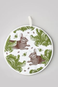 Thornback and Peel Cream Rabbit and Cabbage Hob Cover (T02928) | €24.50