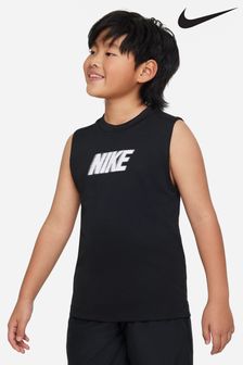 Nike Black Dri-FIT Multi Sleeveless Training Vest Top (T03272) | kr234