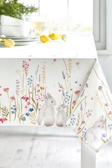 Multi Rabbits Tablecloth (T03291) | $63 - $79