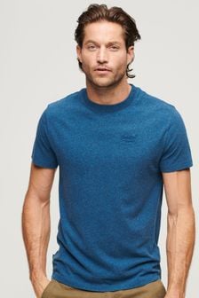 Superdry Charred Teal Grit Organic Cotton Vintage Embroidered T-Shirt (T03787) | SGD 39