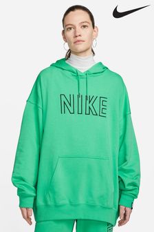 Nike Green Oversized Embroided Logo Hoodie (T04077) | 236 zł