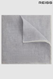 Меланжевый со льдом - Льняной платок для карманов Reiss Piazza (T04551) | €58