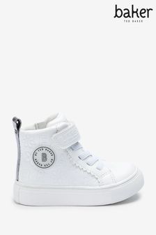 Baker by Ted Baker White High Top Trainers (T04572) | $88