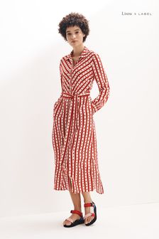 Lisou x Label Red Star Print Shirt Dress (T04870) | €43