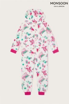 Pijama întreagă foarte moale cu Crăciun Monsoon (T06100) | 174 LEI - 200 LEI